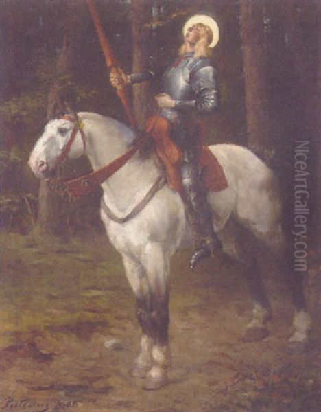 Saint George Oil Painting by Friedrich von Puteani