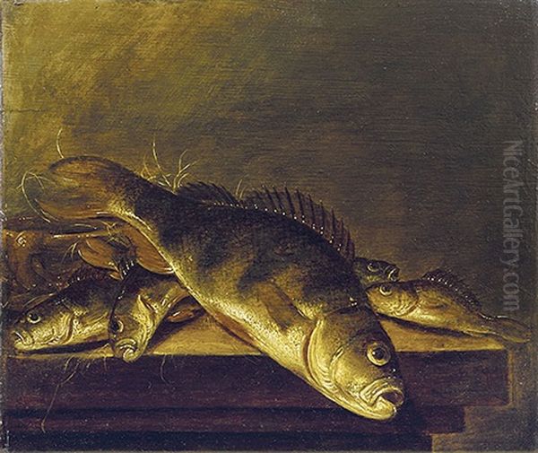 Fisch-stilleben Oil Painting by Pieter de Putter