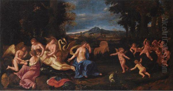 Death Of Adonis Oil Painting by Giovanni Battista Bolognini