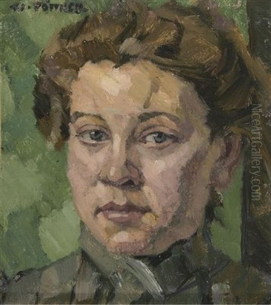 Bildnis Einer Dame Oil Painting by Walther Puttner