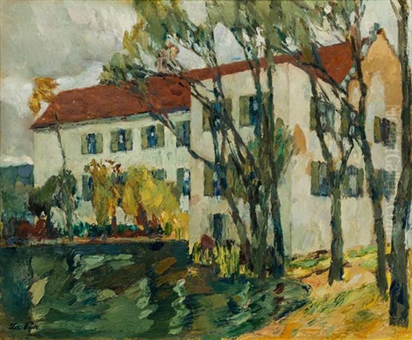 Hartmannsberg Castle Oil Painting by Leo Putz