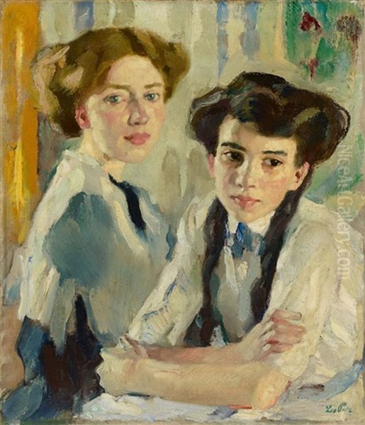 Blond Und Brunett by Leo Putz