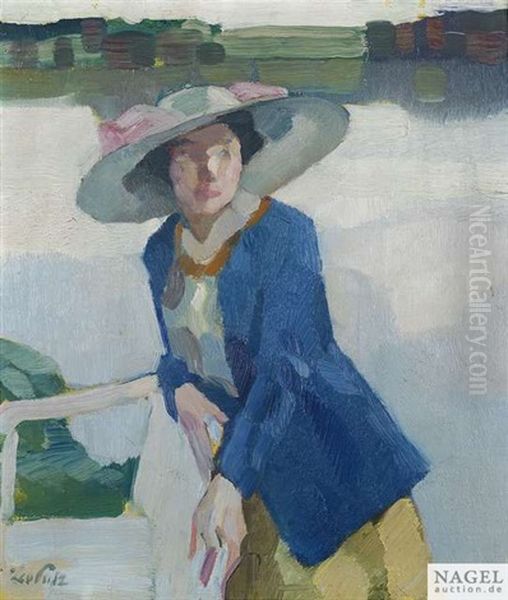 Frieda Am Langenburgner See by Leo Putz