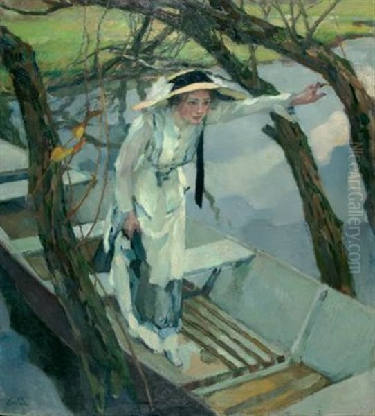 Am Ufer Oil Painting by Leo Putz