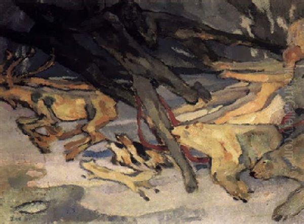 Die Eiskongin Oil Painting by Leo Putz