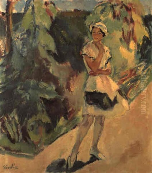 Mittagssonne Oil Painting by Leo Putz