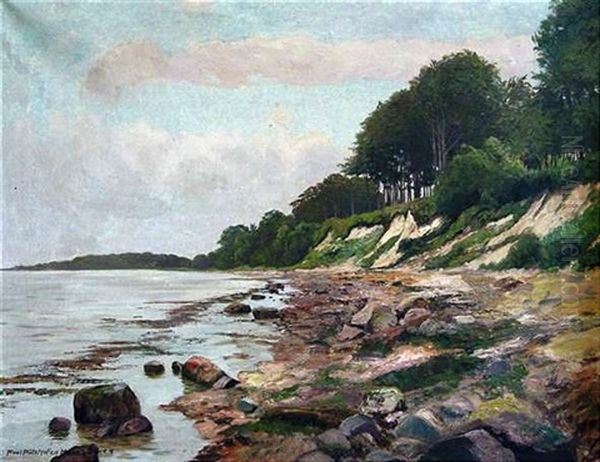 Rheinlandschaft Oil Painting by Paul Puetzhofen-Hambuechen