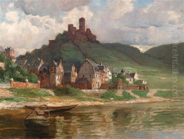 Beilstein. Blick Auf Das Dornroschen Der Mosel Mit Burgruine Metternich by Paul Puetzhofen-Hambuechen