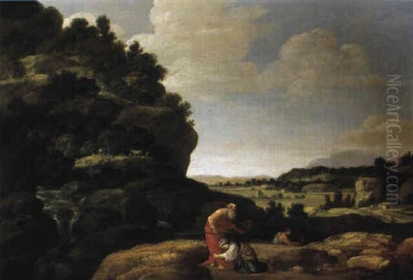 Paesaggio Con Figure Oil Painting by Jacob Symonsz Pynas