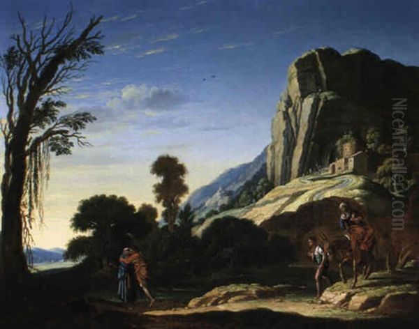 Moses And Aaron Oil Painting by Jacob Symonsz Pynas