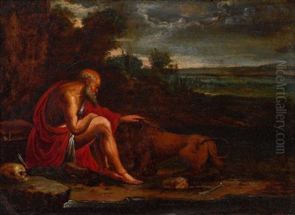 Hl. Hieronymus In Der Wuste Oil Painting by Jan Pynas