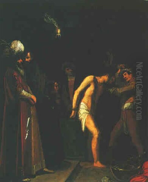 The Flagellation Of Christ Oil Painting by Jan Pynas