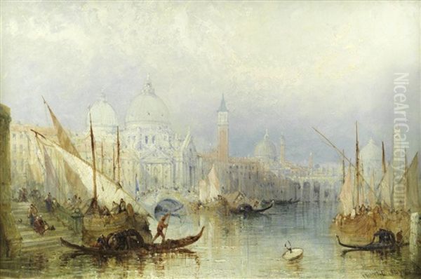 A Saint's Day, Venice Oil Painting by James Baker Pyne