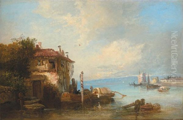 Lac Italien Oil Painting by James Baker Pyne