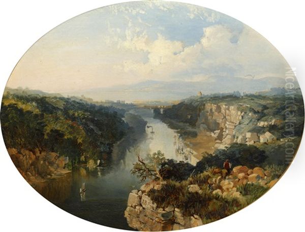 Clifton From The Avon Oil Painting by James Baker Pyne