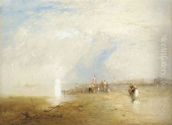 Calais Sands Oil Painting by James Baker Pyne