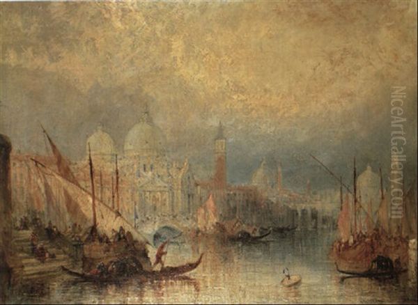 Saints Day At Venice Oil Painting by James Baker Pyne