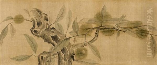 Chestnut Oil Painting by  Qian Xuan