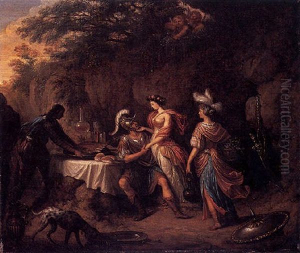 Rinaldo Y Armida Oil Painting by Jan Quadt