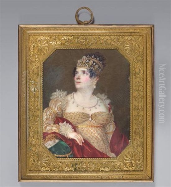 L'imperatrice Josephine Oil Painting by Ferdinando Paul Louis Quaglia