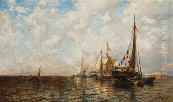 Morning Off Appledore Oil Painting by Arthur Quartley