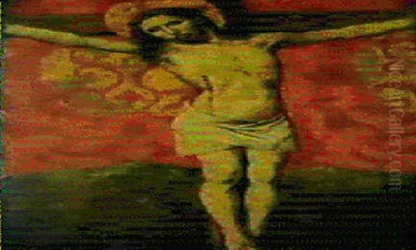 Le Christ En Croix Oil Painting by Enguerrand Quarton