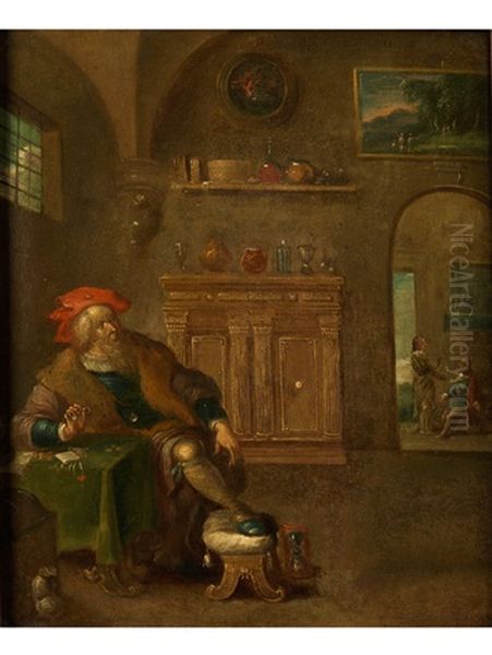 Der Pfandleiher Oil Painting by Pieter Jansz Quast