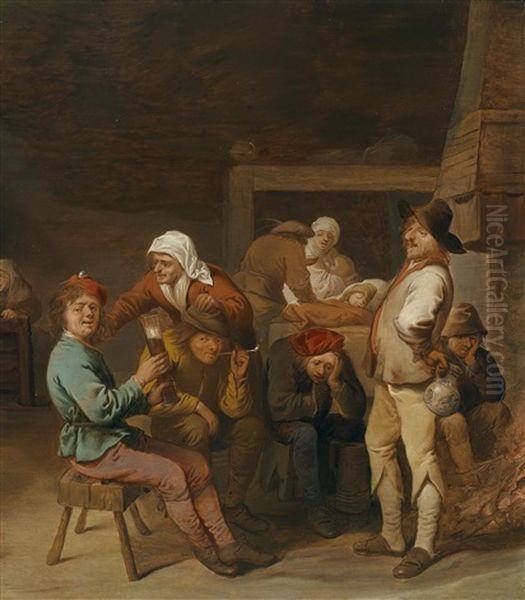 Wirtshausszene Oil Painting by Pieter Jansz Quast