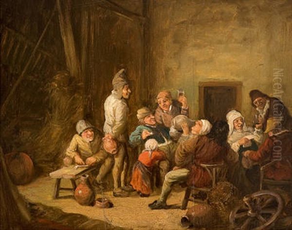 Lustige Gesellschaft Oil Painting by Pieter Jansz Quast