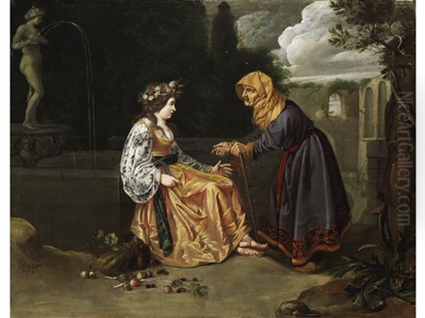 Jugend Und Alter Oil Painting by Pieter Jansz Quast