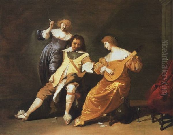 Musizierende Gesellschaft Oil Painting by Pieter Jansz Quast