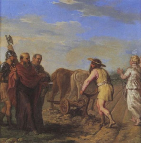 Cincinnatus Recevant Les Envoyes Du Senat by Erasmus Quellinus II