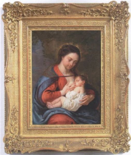 The Madonna And Child Oil Painting by Erasmus Quellinus II