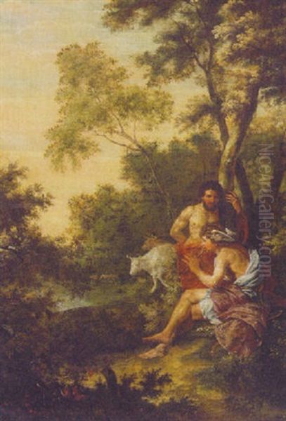 Mercury And Argus Oil Painting by Erasmus Quellinus II