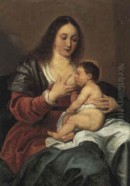 The Virgin And Child Oil Painting by Erasmus Quellinus II