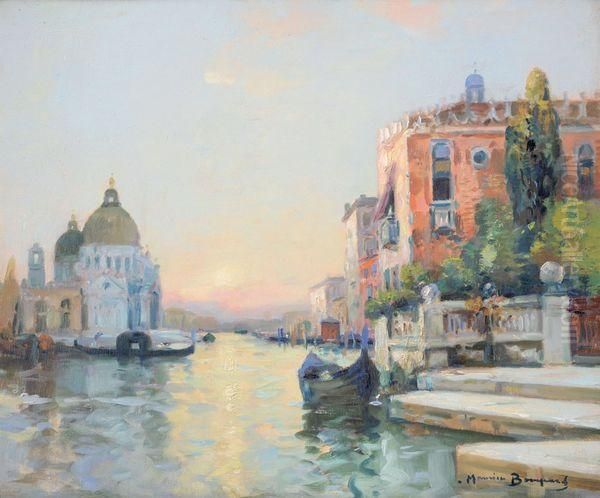 Vue De La Douane De Mer A Venise Oil Painting by Maurice Bompard