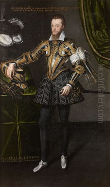 Portrait De Louis De Beauvau A L'age De 29 Ans Oil Painting by Francois Quesnel