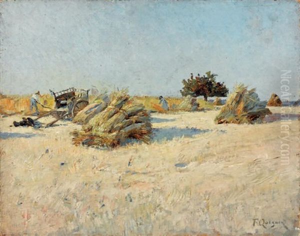 La Moisson Oil Painting by Fernand (Just) Quignon