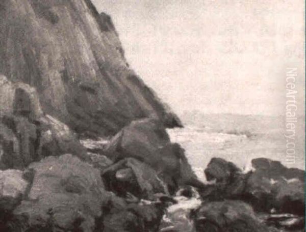 The Rocky Inlet Oil Painting by Fred G. Quimby