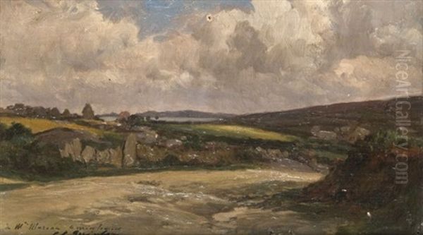 Paysage De Bretagne Oil Painting by Charles Henri Quinton