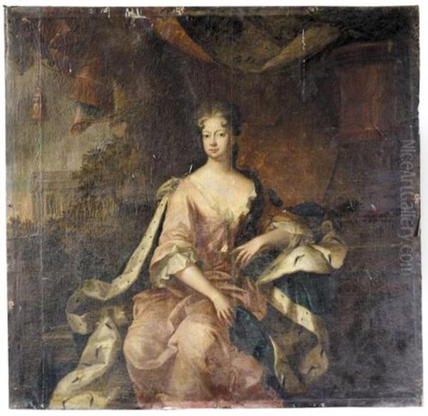 Portrait Of Sophia Dorothea, Queen Of Prussia Oil Painting by Herman Hendrik Quiter the Elder