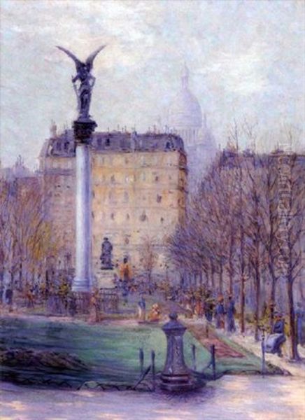 Paris, Au Jardin Public Oil Painting by Rudolf Quittner