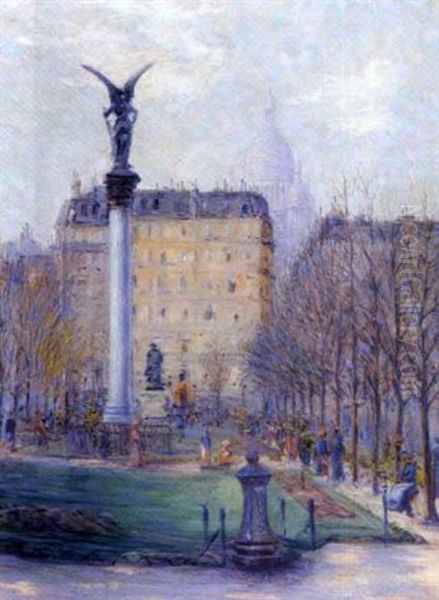 Paris, Au Jardin Public Oil Painting by Rudolf Quittner