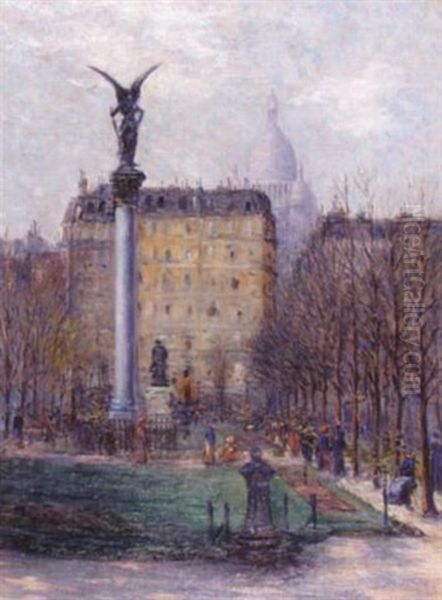 Square D'anvers Oil Painting by Rudolf Quittner