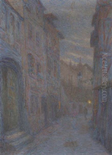 Aus Einer Alten Stadt Oil Painting by Rudolf Quittner