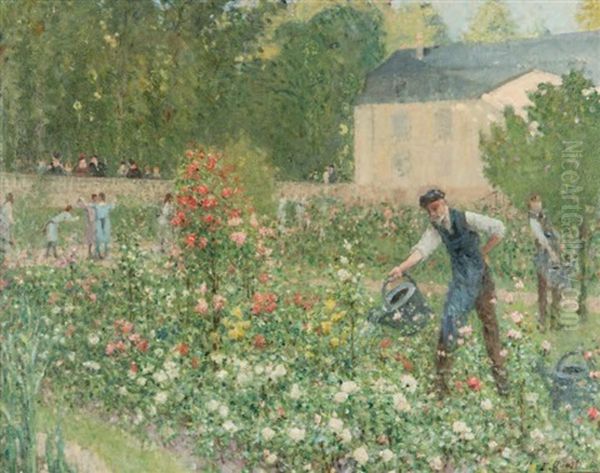 Le Jardinier Oil Painting by Ernest Quost