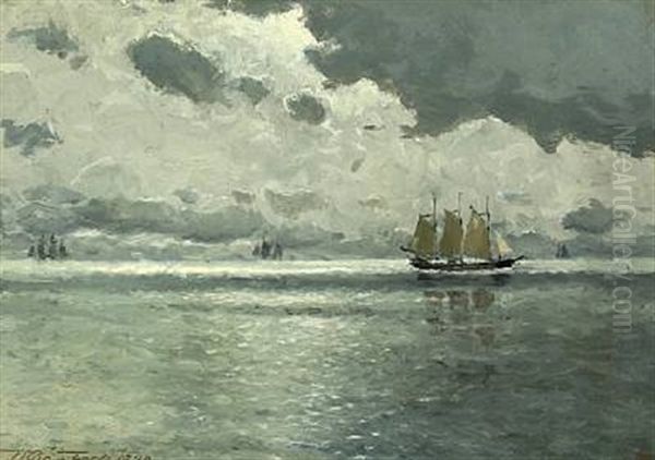 Seascape Oil Painting by Victor Qvistorff