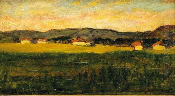 Tramonto Sull'ardenza Oil Painting by Lionello Bonamici