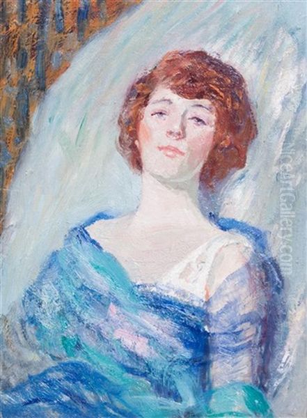 Portrait Of A Lady Oil Painting by George Raab