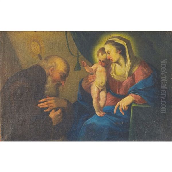 The Holy Family Oil Painting by Ignaz Joseph Raab